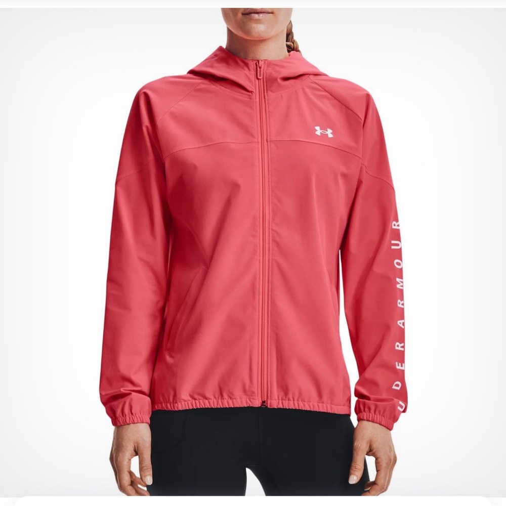 Hooded jacket Under Armour Woven Hooded Jacket-PNK